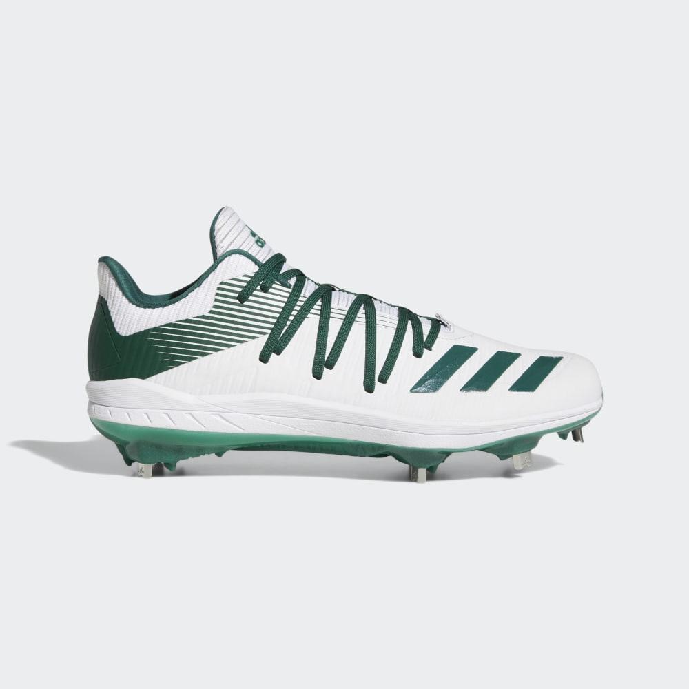 Adidas Men's Adizero Afterburner 6 Baseball Cleats White/Dark Green/Silver Metal Ireland G27668